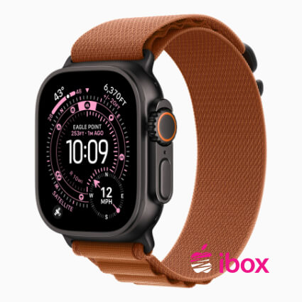 картинка Apple Watch Ultra 3 2025 Black titanium+ремешок Alpine loop Terra Cotta от магазина Одежда+