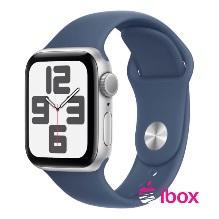 картинка Apple Watch Series 10, 46 мм, корпус из алюминия серебристого цвета, спортивный браслет дымчато-голубого цвета от магазина Одежда+
