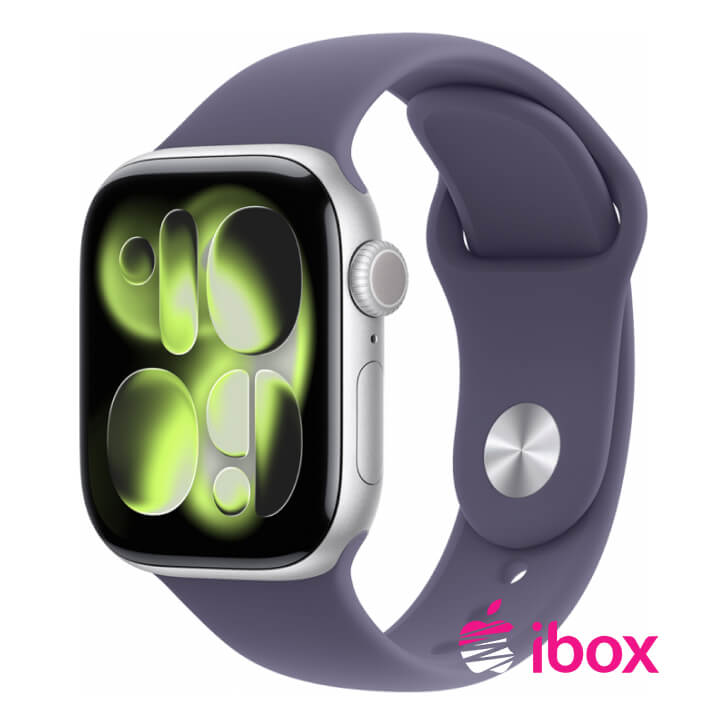 картинка Apple Watch Series 11 GPS 46мм Silver aluminium+ремешок Sport Band purple fog (ML) от магазина Одежда+